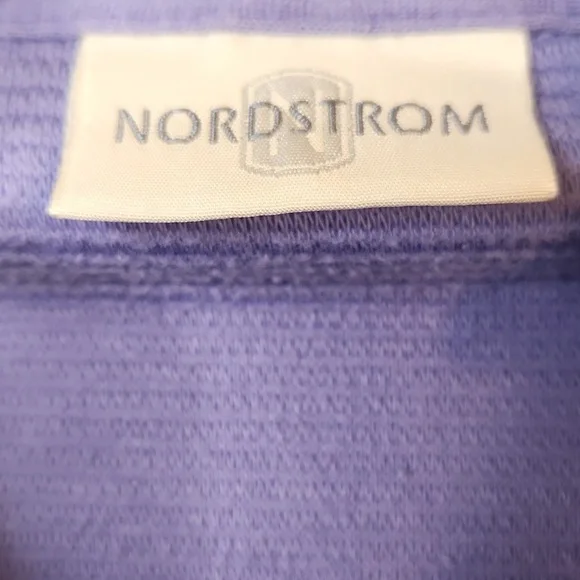 Nordstrom Women's CollectionPurple/Lilac Button Front CottonRibbed Jacket Size L - Picture 3 of 10